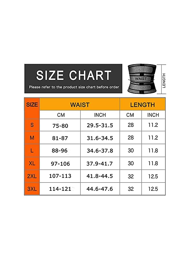 PROMASS Slimming Trimmer Belt Men Workout Waist Mens Abdomen Trainer Neoprene Corset Sauna Sweat Belly With Belts Sports Sculpting Back Support And Improved Posture (X-Large, Black) - Image 5