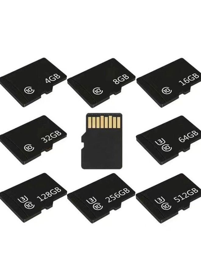 TF Card U3 Multi-capacity High-speed Card Driving Recorder Security Monitoring Mobile Phone Audio Dedicated 4g8g16G3-Color:Black-Capacity:8GB（c10） - Image 1