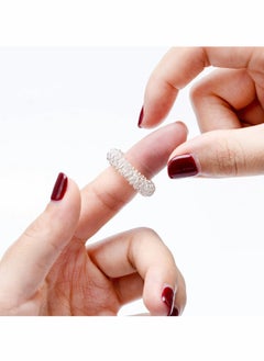 KASTWAVE 5 Pack Spiky Sensory Finger Acupressure Massage Rings, Silent Great Fidget Sensory Toy for Kids Teens & Adults - Aids with Focus ADD ADHD OCD & Autism, 5 Bright Colors  - Image 5