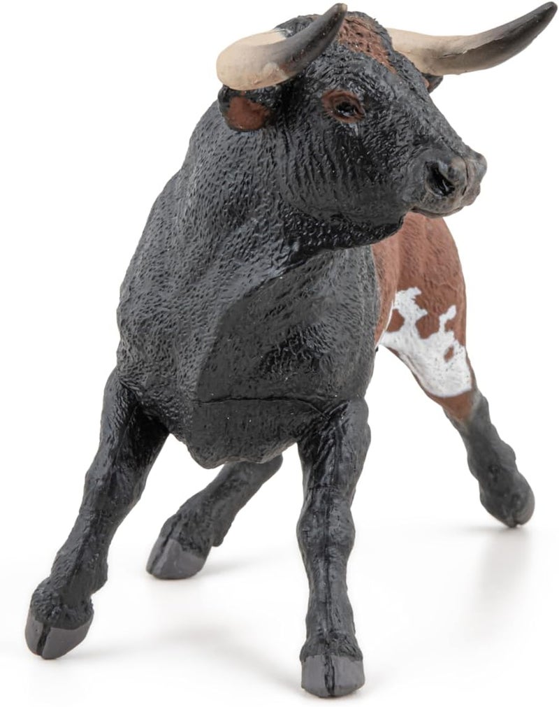 Papo  Spanish Bull  Realistic Figurine  for Ages 3  Farmyard Collection  Hand Painted  Highly Detailed  Durable and Educational  Gift Idea  Collectable  Spanish Bull  Farmyard Animal - Image 3