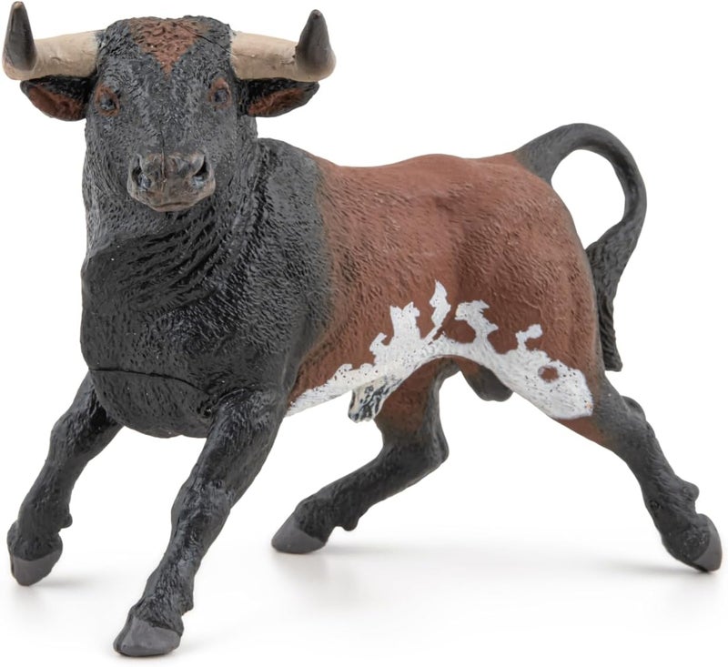 Papo  Spanish Bull  Realistic Figurine  for Ages 3  Farmyard Collection  Hand Painted  Highly Detailed  Durable and Educational  Gift Idea  Collectable  Spanish Bull  Farmyard Animal - Image 2