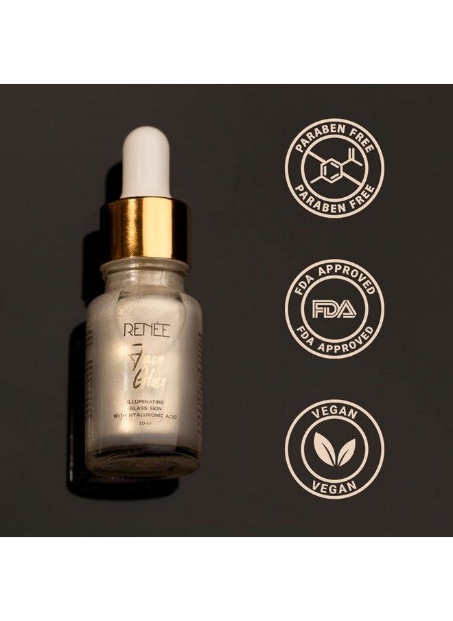 Renee - Face Gloss Primer Serum With Hyaluronic Acid Nourishes And Brightens Skin Lightweight Non Greasy Gold 10Ml - Image 1