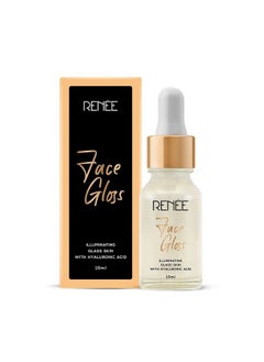 Renee Face Gloss Primer Serum With Hyaluronic Acid Nourishes And Brightens Skin Lightweight Non Greasy Gold 10Ml  - Image 2