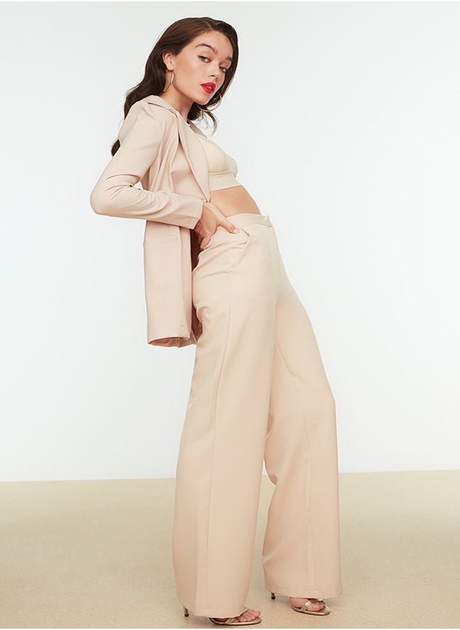 trendyol - Pants - Beige - High Waist - Image 1