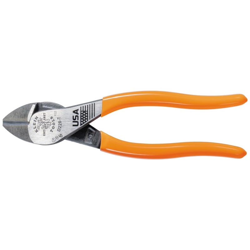 Klein Tools D228-7 Pliers, Made in USA, Diagonal Cutting Pliers with High-Leverage Design, 7-Inch - Image 4