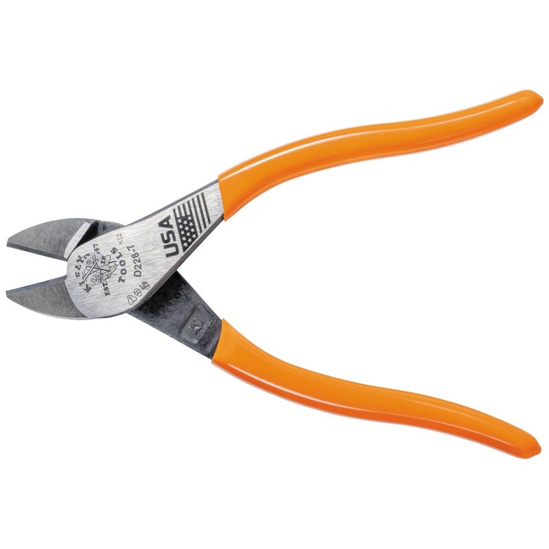 Klein Tools D228-7 Pliers, Made in USA, Diagonal Cutting Pliers with High-Leverage Design, 7-Inch - Image 5