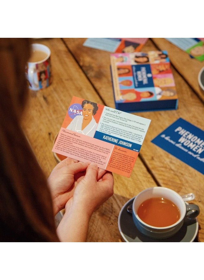 Talking Tables Talking Tables Phenomenal Women Conversation Game with Thought-Provoking Question Cards | for After Dinner, Gifts for Her, Feminists, Stocking Stuffer, Blue, (PHEN-WOM-Discuss)  - Image 5