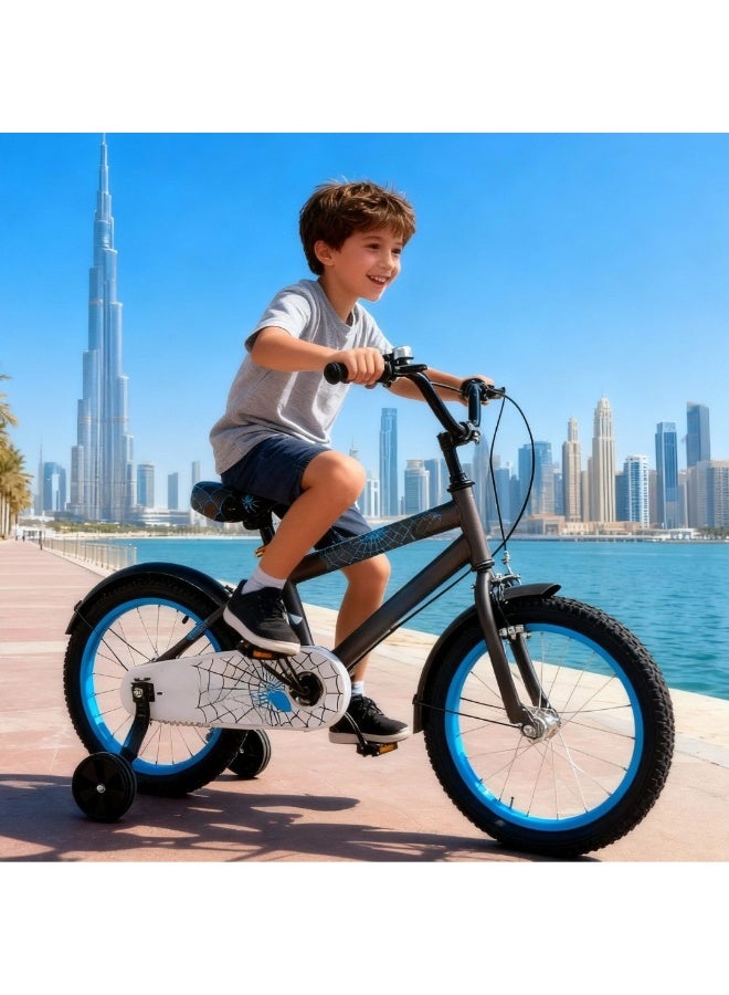 Kids Bike 16 Inch Single Speed Bicycle for Boys & Girls | Steel Frame | Removable Training Wheels | Suitable for Ages 3 to6 - Image 5