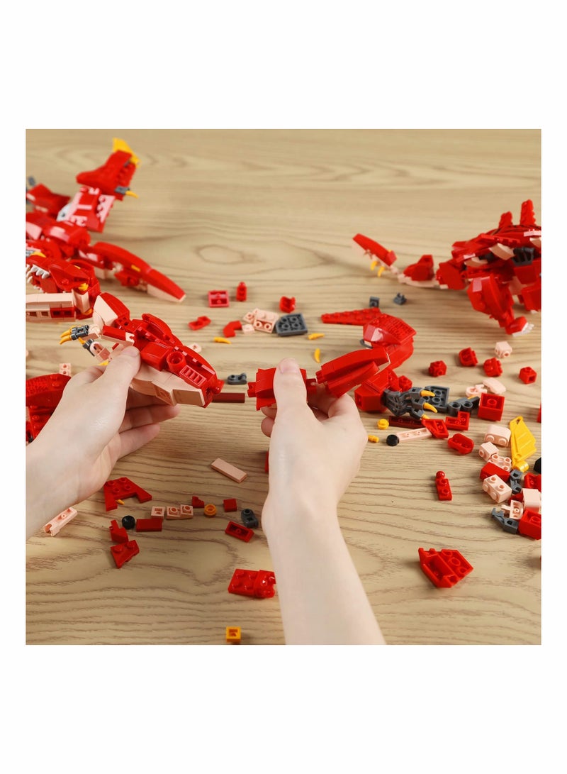 SYOSI 3 in1 Dinosaurs Building Kits 287PCS, Toys for Kids Age 6-10 Year Old, Educational Building Sets Best Gifts for Boy 6-10 - Image 4
