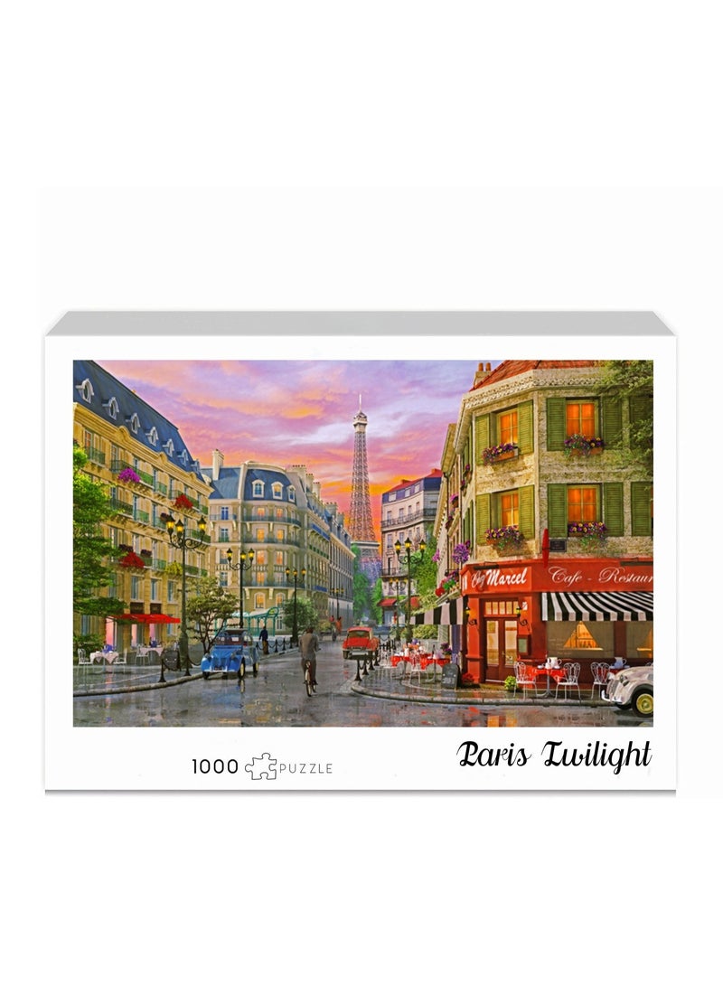 1000 pieces of Paris Twilight themed puzzle - creative design patterns, colorful artistic experience, suitable for adults and children - Image 2
