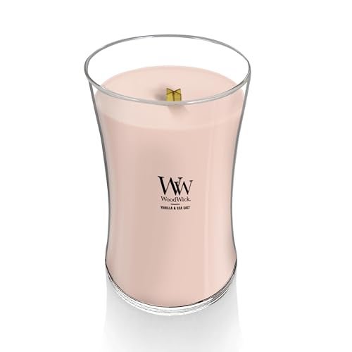 WoodWick Vanilla Sea Salt Large Hourglass Candle Premium Soy and Paraffin Wax Blend Pluswick Innovation Wood Wick - Image 3