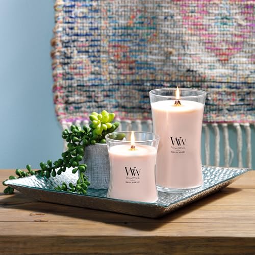 WoodWick Vanilla Sea Salt Large Hourglass Candle Premium Soy and Paraffin Wax Blend Pluswick Innovation Wood Wick - Image 5