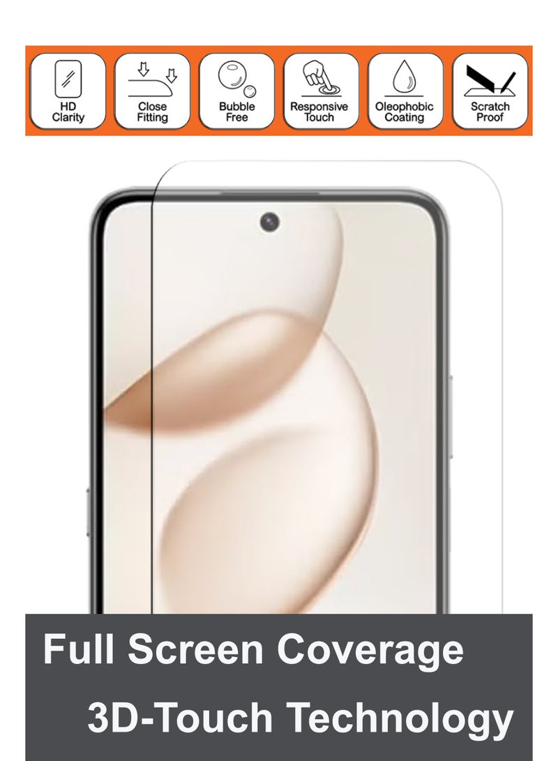 For Honor X7d Tempered Glass Screen Protector – High Transparency, Delicate Touch, Anti-Explosion, Smooth Arc Edges, Easy Installation - Image 4
