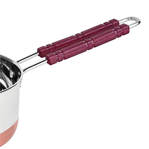Liolis Stainless Steel Copper Bottom Saucepan/Container with Handle (850 ml) - Image 2