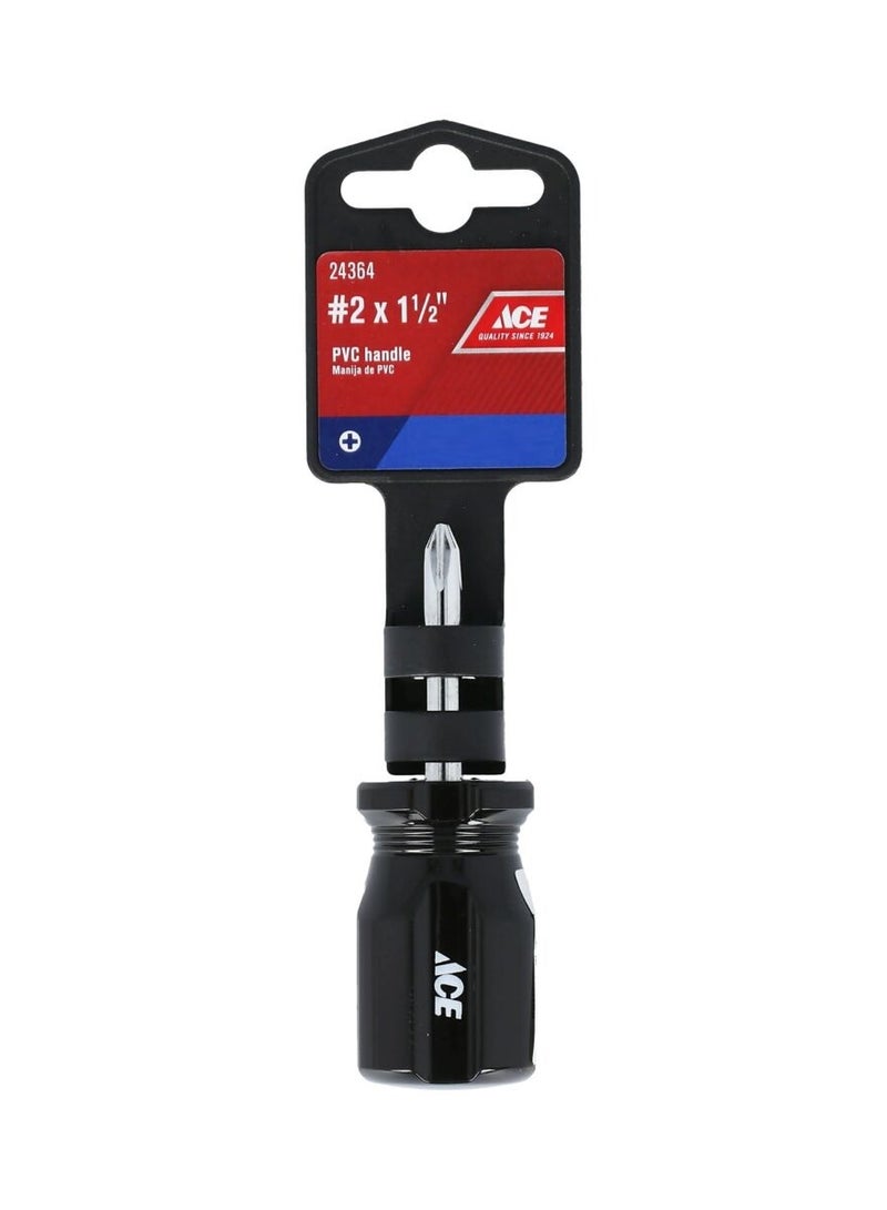 ACE Screwdriver Black and Silver 2 x 1.5inch