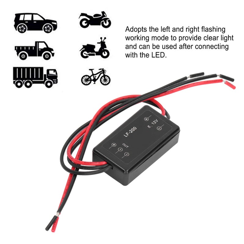 LED Flash Strobe Alternate Left and Right Flasher Module for Automotive Tail Stop Light DC12V - Image 3