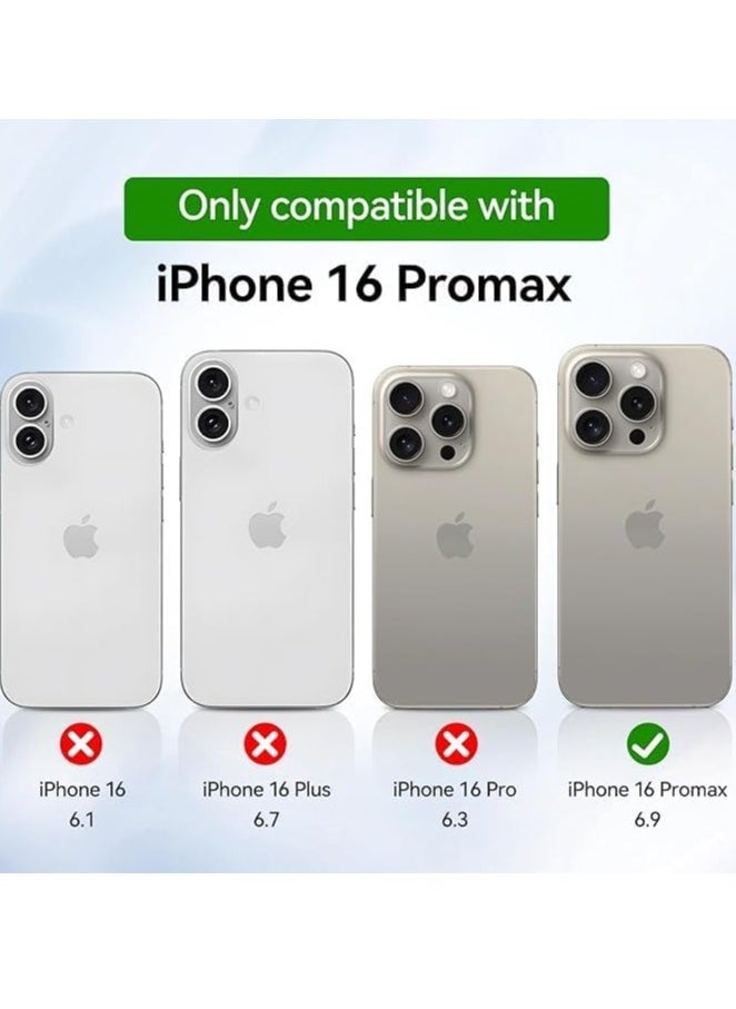 Raxoom iPhone 16 Pro Max Magnetic Case - Clear Scratch-Resistant Back (AHN) - Image 2