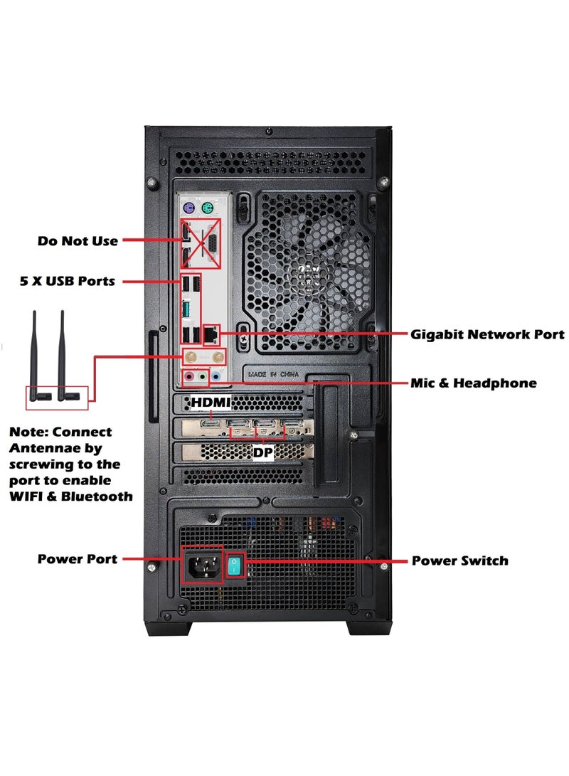 2 FAR ROBOTICS T-300 - AMD Ryzen 7 7800X3D | RTX 5070 Ti | 32GB DDR5 | 2TB NVME M.2 SSD | Windows 11 pro | 1 Year Warranty | WIFI | BLUETOOTH | Liquid Cooled Gaming PC [T-305 V3] Black - Image 4