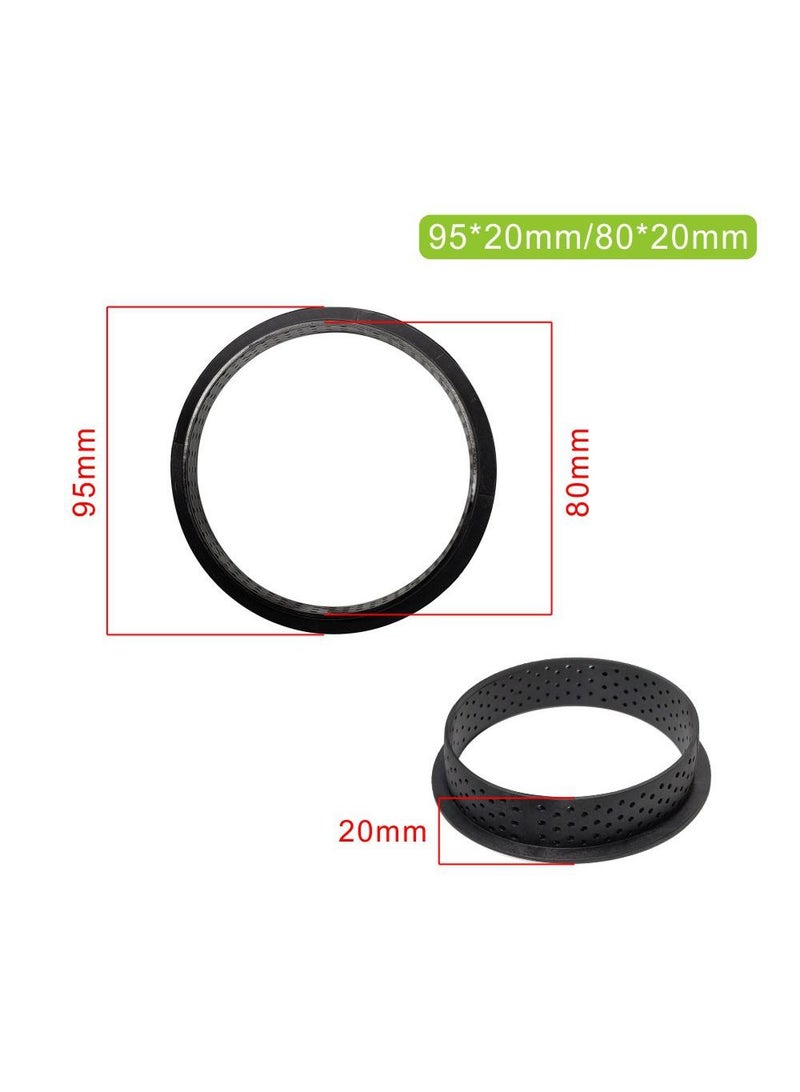 general 5 Pieces DIY Circular Tower Ring Cutting Mold Plastic Mesh Ring Mousse Cake Ring French Cheese Tower Ring, Mousse Ring Baking Tool - Image 2