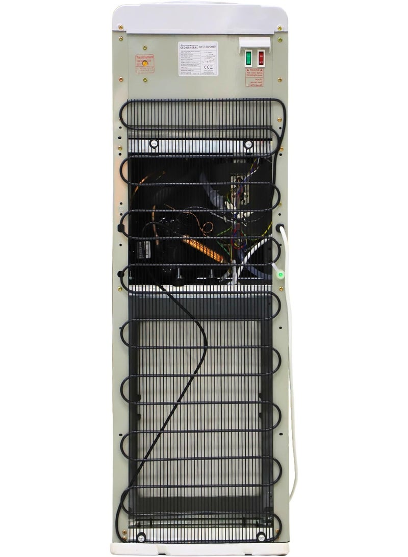 GEO GENERAL GSM-211LB Water Dispenser – 2 Taps, Hot & Cold, 550W Heating, 90W Cooling, 5L/h Hot, 2L/h Cold, Black & Silver - Image 2