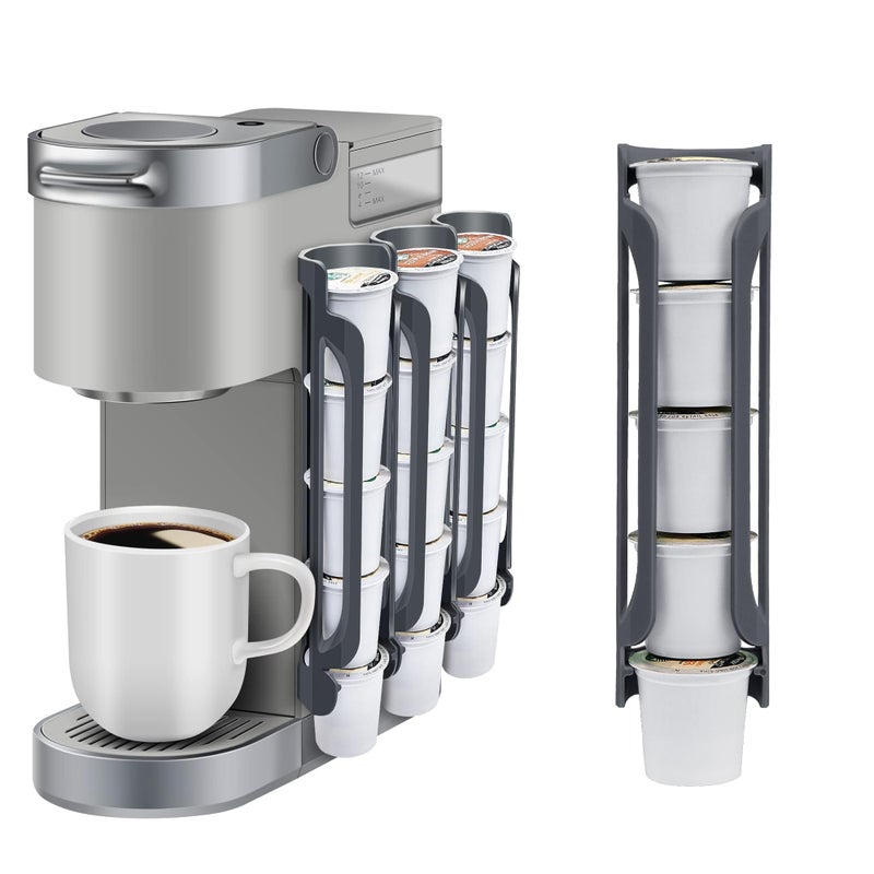 kedofa K Cup Holder for Keurig Coffee Pod Holders for Counter Small Space  Kcup holders for Wall Mount 2 Gray
