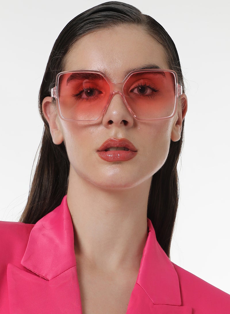 Haute Sauce Haute Sauce Women's The Retro Butterfly Sunglasses For Casual Wear | One-Size | Ballet Pink Polycarbonate Frame | Ballet Pink Polarized Lens | Full Rim | Eyewear For Woman & Girls  - Image 3
