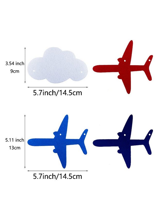 SaktopDeco 2 Pack Airplane Cloud Garland Plane Banner Airplane Party Supplies Plane Aviation Themed Birthday Party Decorations Supplies - Image 2
