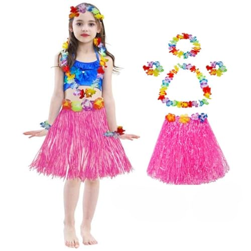 Kaku Fancy Dresses فساتين كاكو الفاخرة - زي فتاة هاواياني، زي هاواياني مزهر لحفلة شاطئ الصيف - ماجنتا 3-12 سنة للفتيات - Image 2