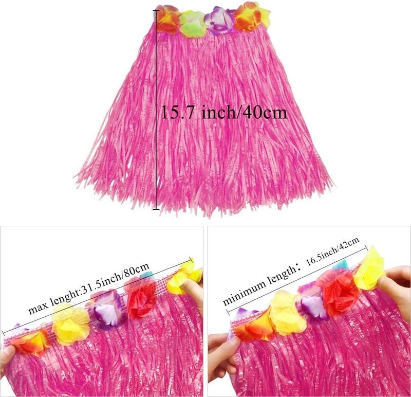 Kaku Fancy Dresses فساتين كاكو الفاخرة - زي فتاة هاواياني، زي هاواياني مزهر لحفلة شاطئ الصيف - ماجنتا 3-12 سنة للفتيات - Image 4