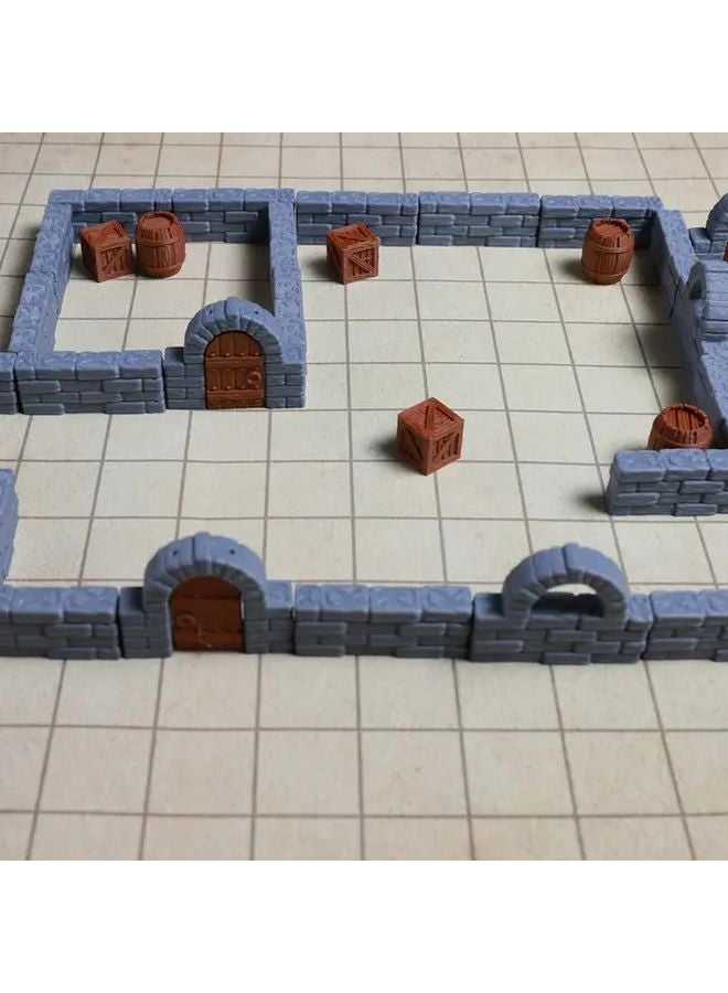 3 Pcs Dungeon Wall Set With Window For Role Playing Game Terrain - Image 4