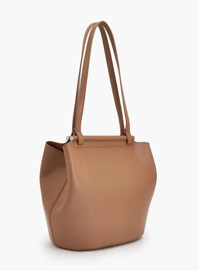 سيليست حقيبة يد نسائية من جلد البولي يوريثين بنقشة حبيبية