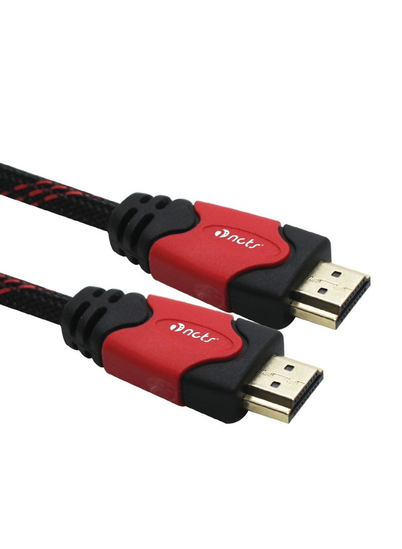 NCTS High Speed 1.4 Version HDTV Cable Male to Male - Audio Return, Video supports 4k@30Hz,10.2Gbps, 3D,1080p, audio return channel &DTS-HD master audio a (5M)