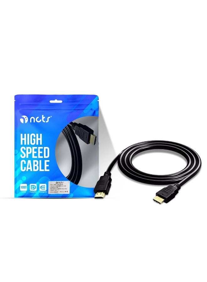 NCTS High Speed 1.4 Version HDTV Cable Male to Male - Audio Return, Video supports 4k@30Hz,10.2Gbps, 3D,1080p, audio return channel &DTS-HD master audio a (5M) - Image 3