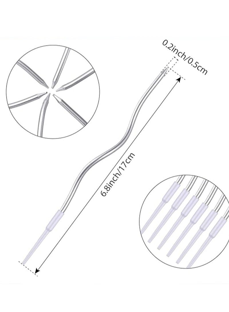 12 PCS Birthday Decorations candle set with a modern wavy design that adds a unique and distinctive touch to the cake. - Image 2