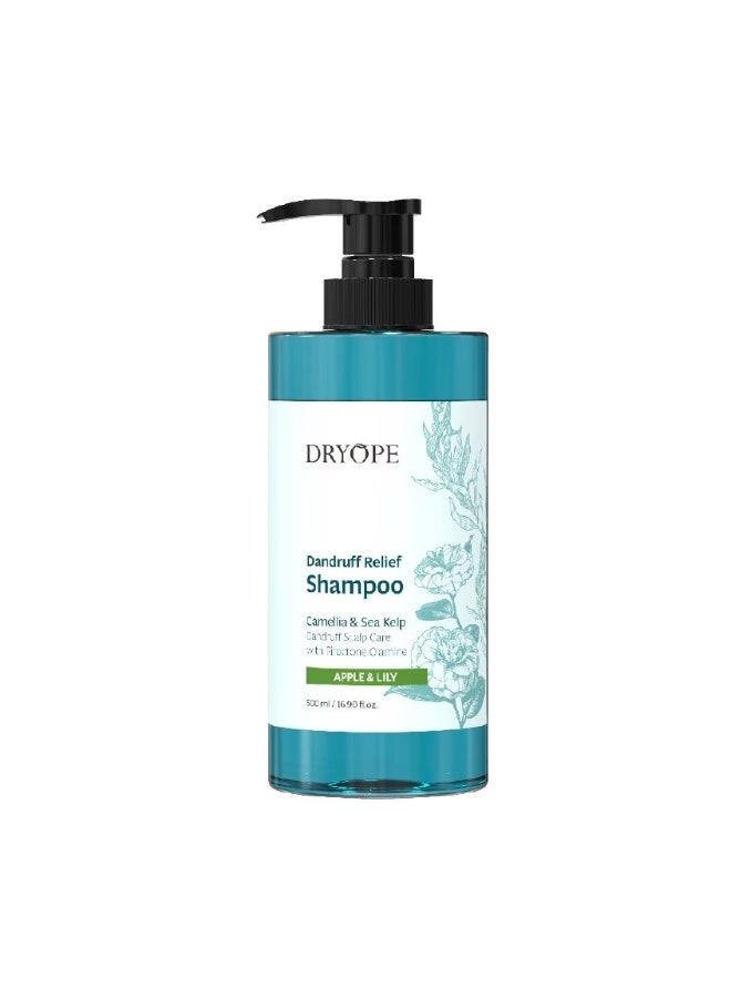DRYOPE DANDRUFF RELIEF SHAMPOO - APPLE & LILY 500ml - Image 1