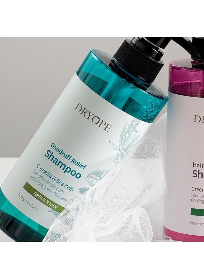 DRYOPE DANDRUFF RELIEF SHAMPOO - APPLE & LILY 500ml - Image 2