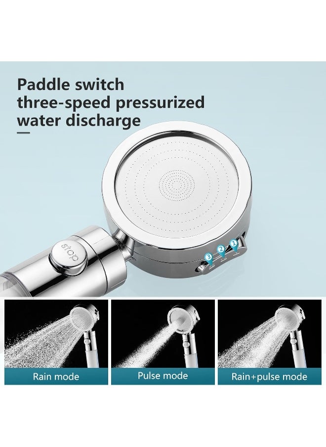 BRIMIX BRIMIX Filtered Hand Held Shower Head High Pressure Help Reduces Hair Loss Boost Skin Remove Chlorine Hard Water Filter Shower Head with Extra 2 Filters  - Image 2