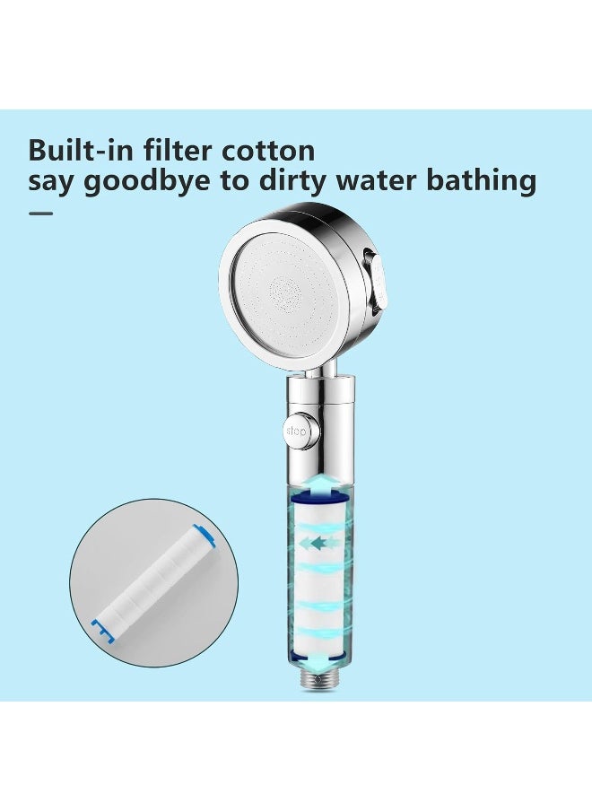 BRIMIX BRIMIX Filtered Hand Held Shower Head High Pressure Help Reduces Hair Loss Boost Skin Remove Chlorine Hard Water Filter Shower Head with Extra 2 Filters  - Image 4