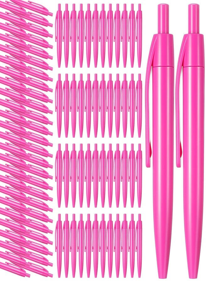 Patelai 100 Pcs Mini Pink Pens Retractable Ballpoint 3.94 in 1.0 mm Breast Cancer Awareness Small Short Pens Smooth Writing Retro Black Ink Pen for Kids School Supplies Travel Pocket Gifts - Image 1