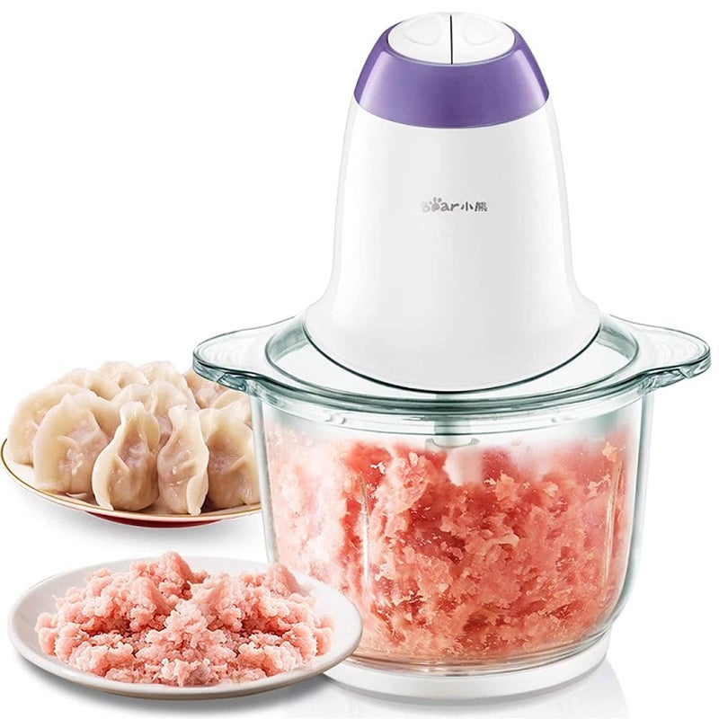 REPLEX Meat Mincer Machine ElectricKeema MachineElectric Meat Grinder Machine Food Chopper Meat Vegetables Onion Slicer Dicer Fruit and Nuts Blender 350 Watt 2 L - Image 2
