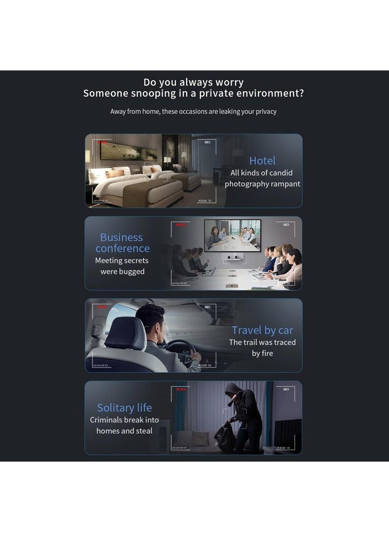 IISE - Hidden Camera Detectors Anti Spy Detector Anti-Theft Hidden Devices Spy Camera Bug RF Listening Device Car GPS Detector Wireless Signa - Image 1