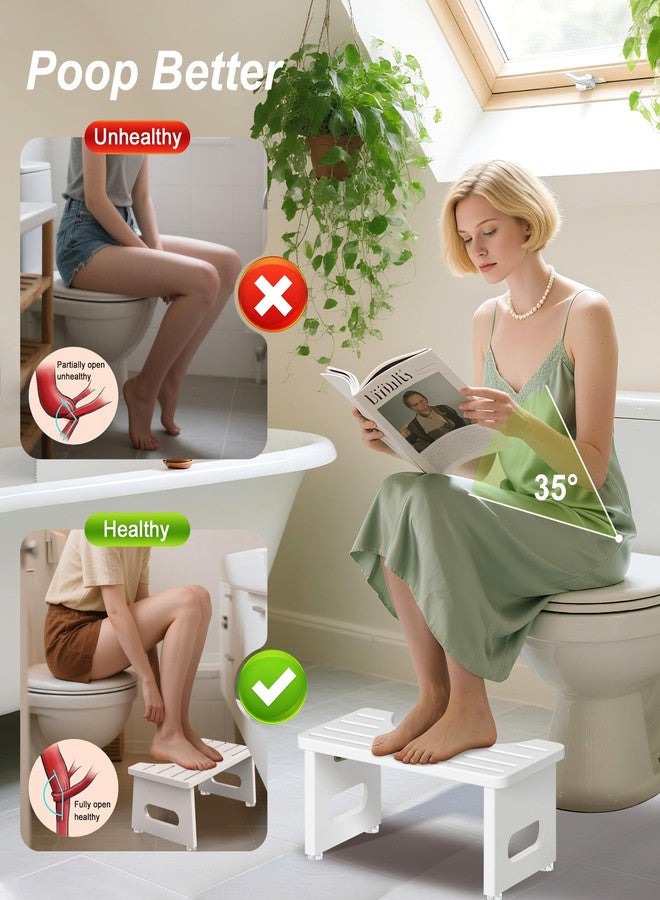YOSE Squatting Potty for Adults, Foldable Bamboo Toilet Stool Squat Adult, No Assembly Required, Sturdy Poop Stool Adult for Small Bathrooms, Space-Saving Bathroom Foot Stool - Image 4
