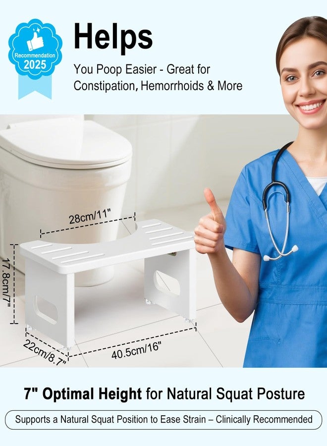 YOSE Squatting Potty for Adults, Foldable Bamboo Toilet Stool Squat Adult, No Assembly Required, Sturdy Poop Stool Adult for Small Bathrooms, Space-Saving Bathroom Foot Stool - Image 3