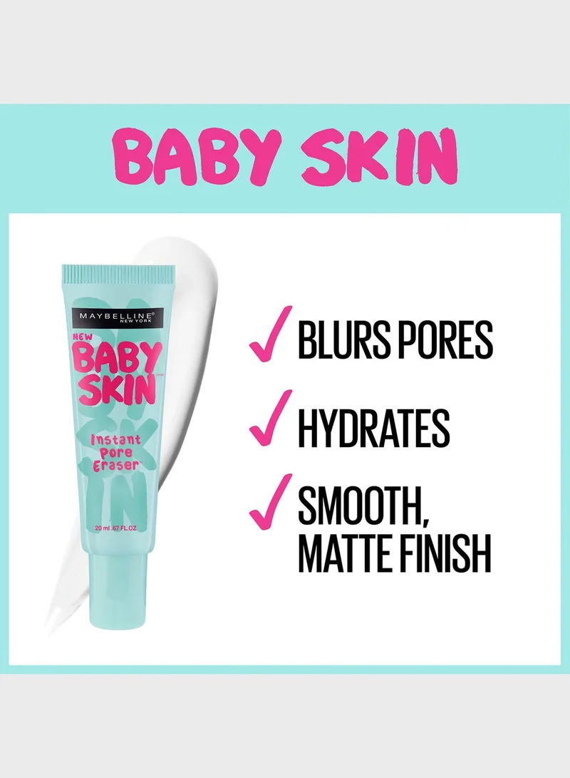 Maybelline New York  Baby Skin Instant Pore Eraser Foundation Primer for Women | Best Price UAE