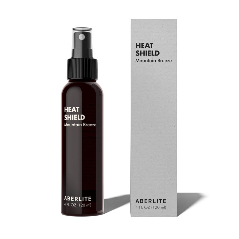Aberlite Heat Shield Heat Protectant Spray, 4oz - Argan Oil Scent, Moisturizes, Softens and Protects Hair from Heat Damage, Made with 100% Natural Ingredients, Ideal for Men and Women - Image 1
