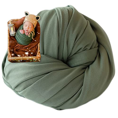 ForBaysy Newborn Photography Props Swaddle Newborn Wraps for Baby Boys Girls Infant Baby Photo Props Shoot Stretch Blanket - Image 1
