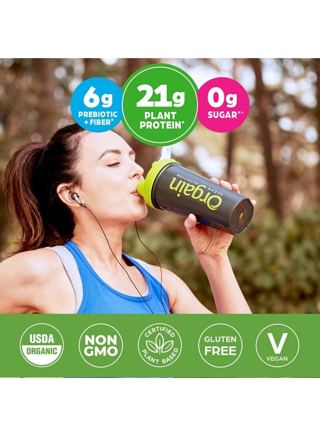Orgain Organic Vegan Protein Powder, Creamy Chocolate Fudge - 21g Plant Protein, 6g Prebiotic Fiber, Low Carb, No Lactose Ingredients, No Added Sugar, Non-GMO, For Shakes & Smoothies, 10 Travel Packs - Image 3