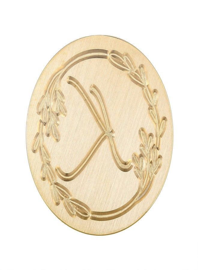 Yoption Handwritten Letter K Wax Seal Stamp, Vintage Initial Alphabet with Olive Branch Sealing Wax Stamp - Image 3