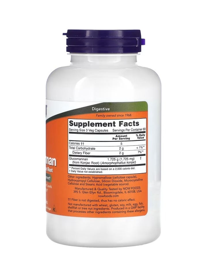 now Glucomannan 575mg - 180 Veg Capsules - Image 2