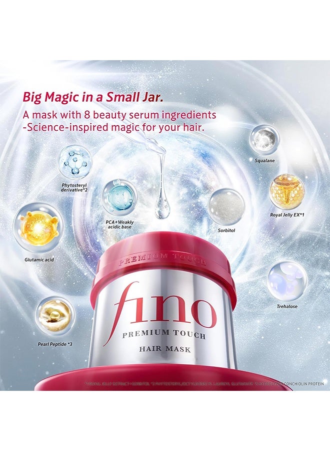 Fino Premium Touch Hair Mask, Deep Repair Hair Treatment for Dry and Damaged Hair,  Silky Smooth and Hydrated Finish, Essence Hair Mask - Image 2